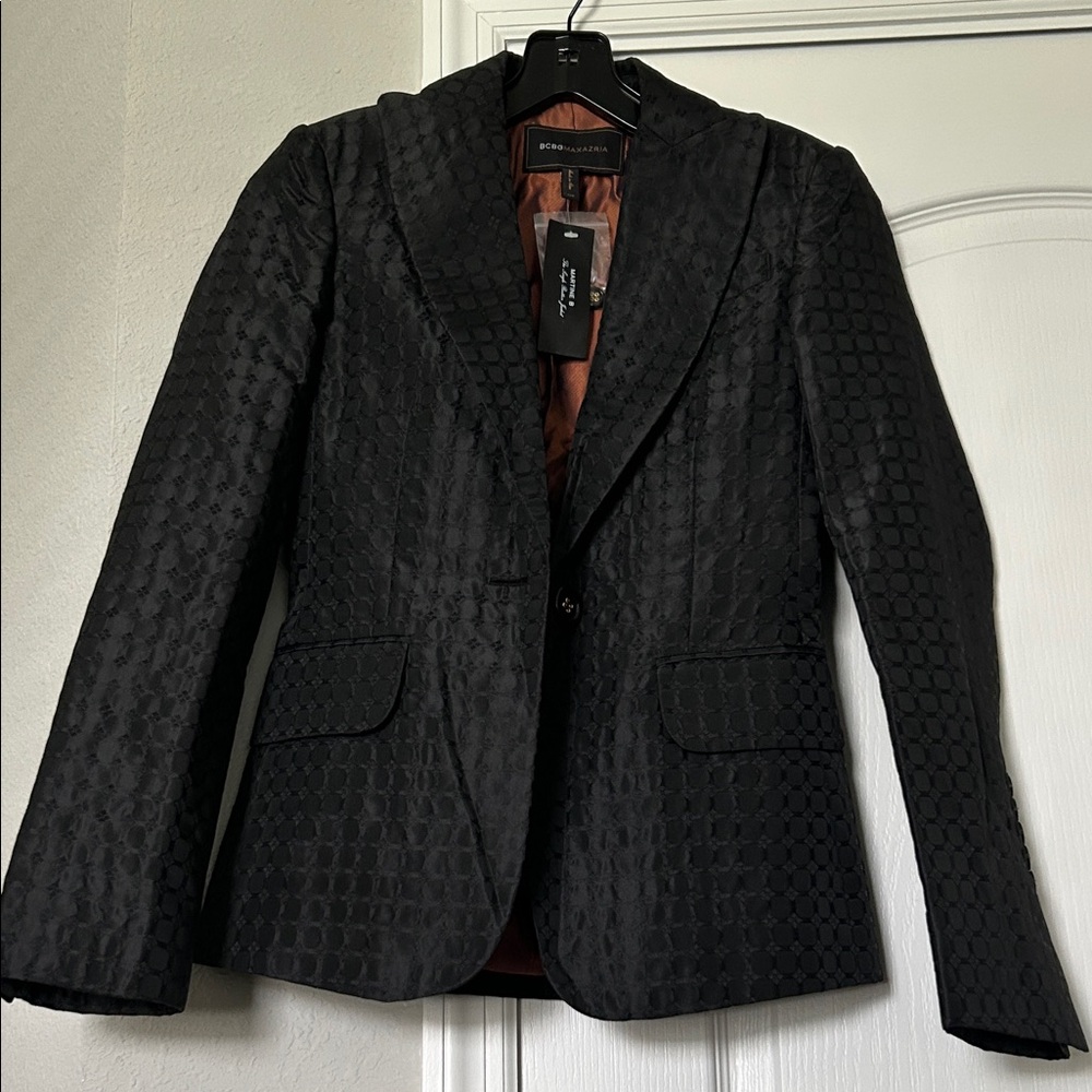 BCBGMaxAzria Black Textured Jacket